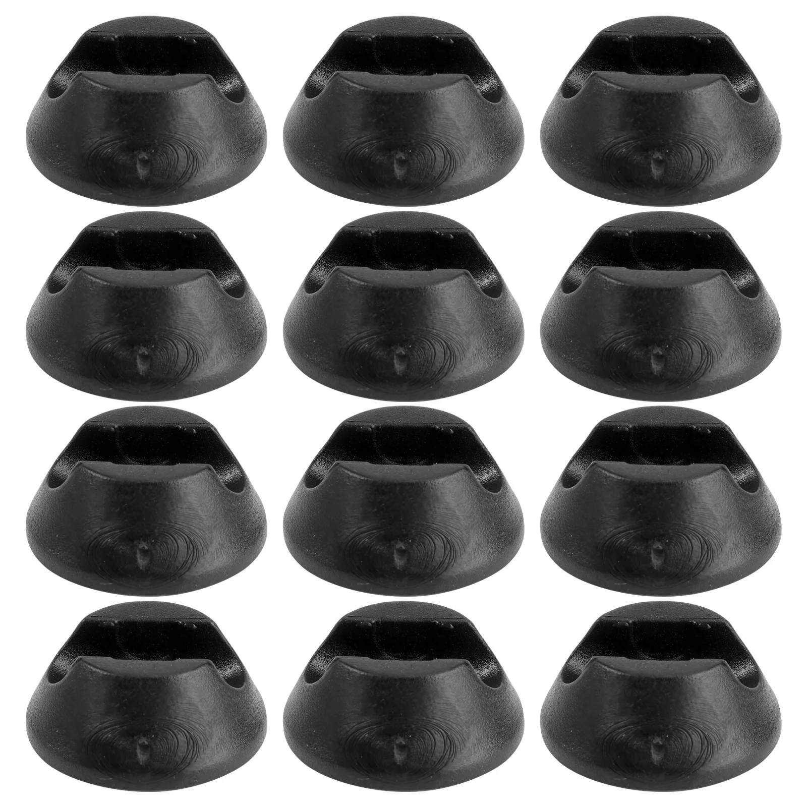 

12pcs Non Slip Chair Feet Protectors Desk Table Leg Covers Black Caps Furniture Feet Pads Smooth Glide Hardwood Floors Vinyl