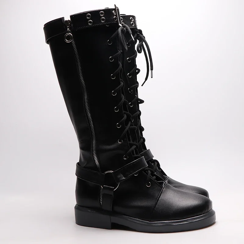 Gioco Anime Stivali Cosplay Persona 5 Futaba Sakura Scarpe Halloween Aksesori Dibuat Sesuai Pesanan