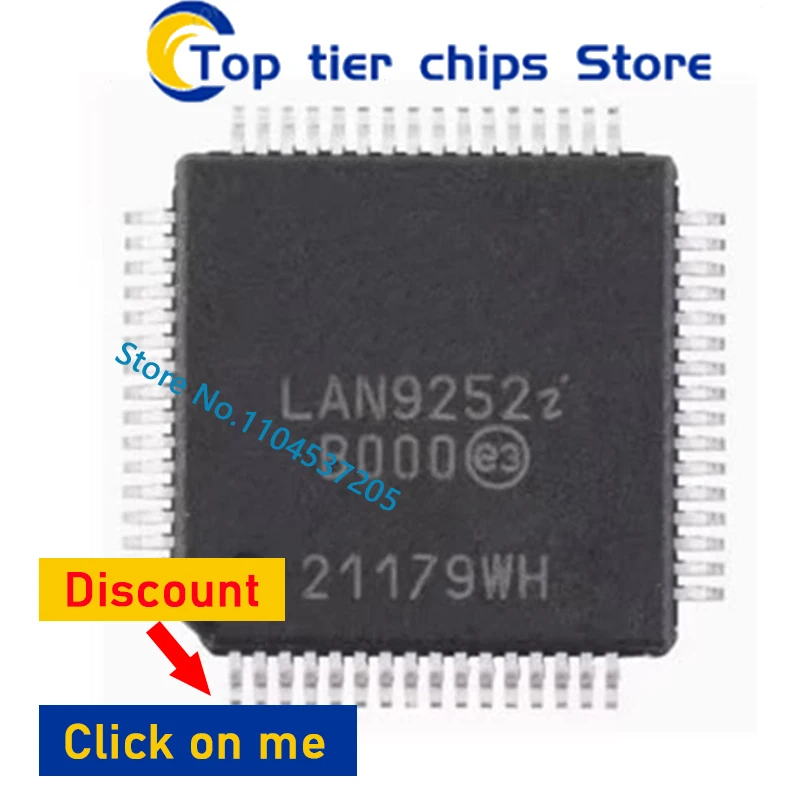 1 peça LAN9252-I/pt lan9252 tqfp64 novo