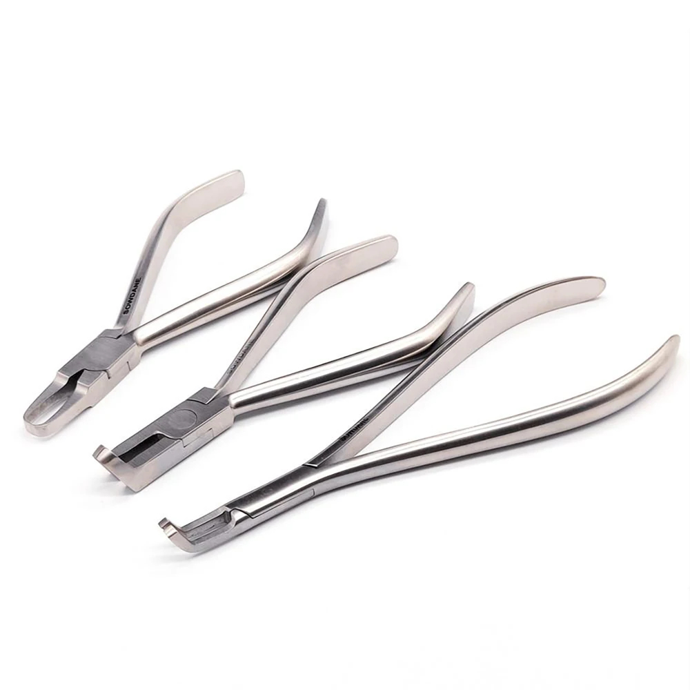 Szczypce do usuwania aparatów ortodontycznych, narzędzie do usuwania zamków ortodontycznych, szczypce z prostym końcem, instrument dentystyczny, pęseta do zamków ortodontycznych — zdjęcie 2