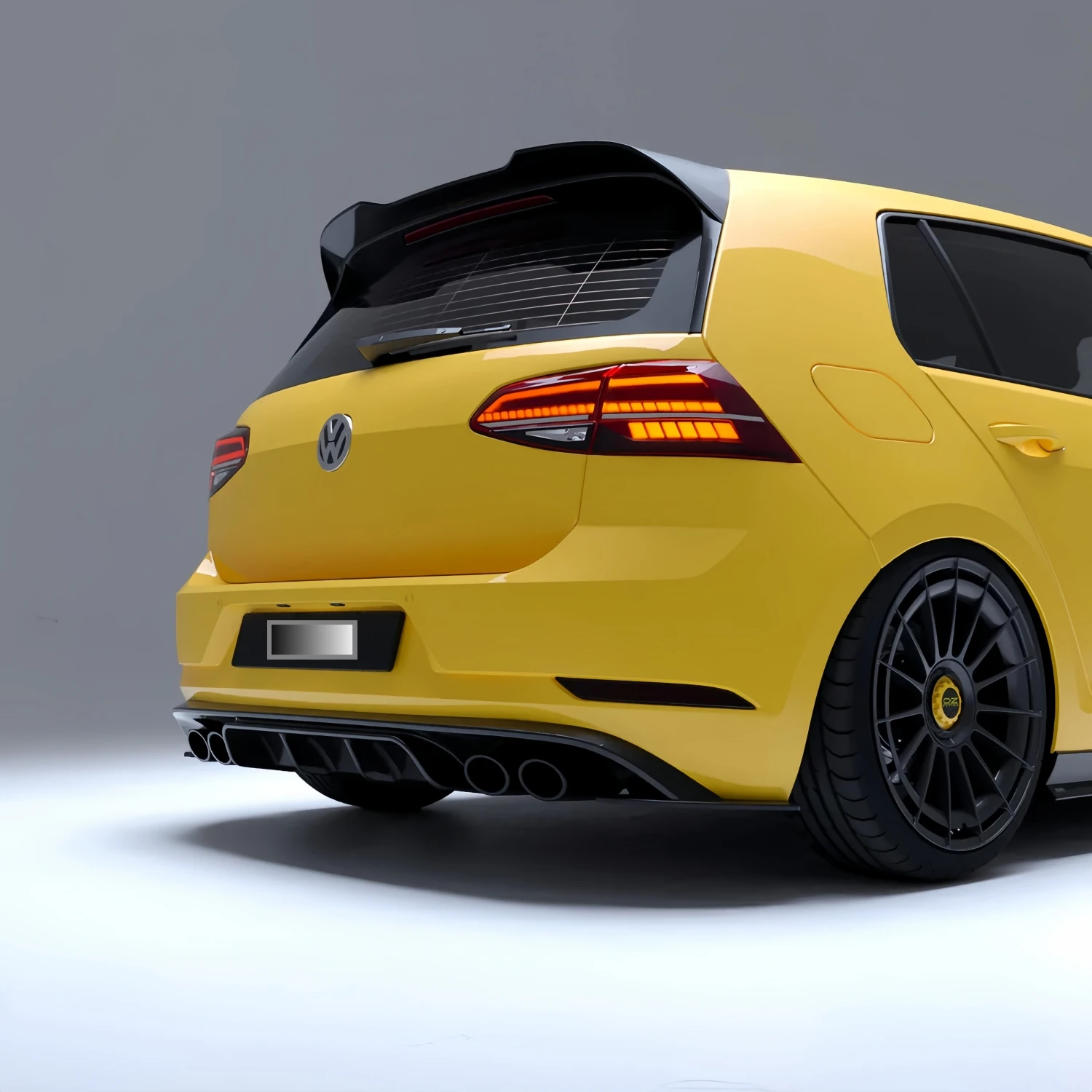 Gloss Black Oettinger Style Car Rear Roof Spoiler Wings For VW Golf 7 MK7 GTI GTD R TSI TDI R-Line GTE 2013-2020 Tuning Bodykits