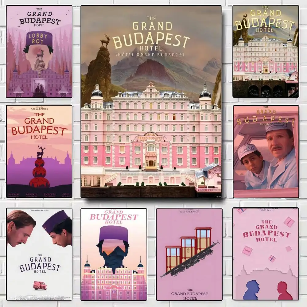 Movie The Grand Budapest Hotel Poster Modern Wall Art for Bedroom Living Room Cafe Bar Aesthetic Home Decor Gift