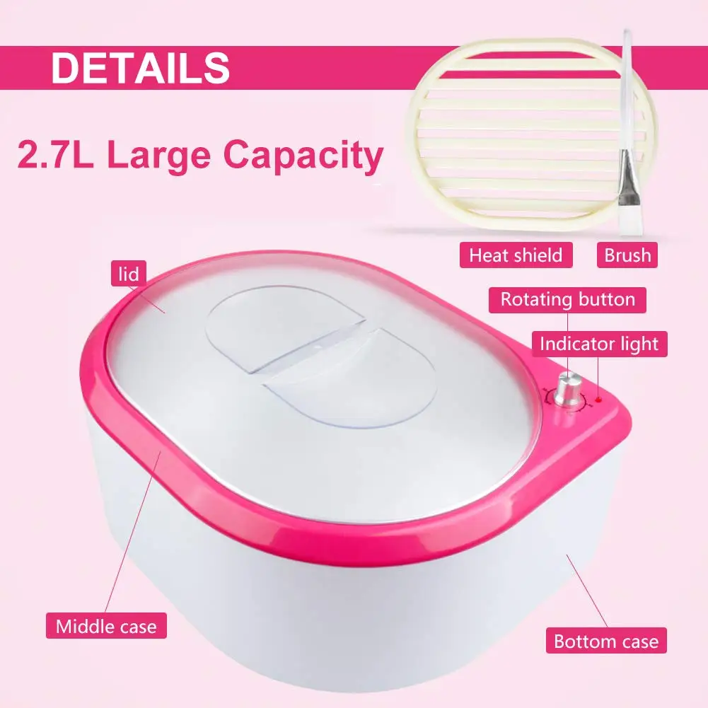 Juego completo de calentador de cera de parafina, máquina de terapia, Kit de cera, dispositivo de cuidado de manos y pies para salón de belleza, accesorios calentadores de cera para el hogar