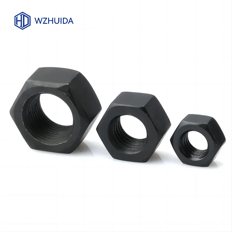 

10-50pcs M3 M4 M5 black Hex Nuts Carbon Steel Grade 8.8 DIN934 GB6170