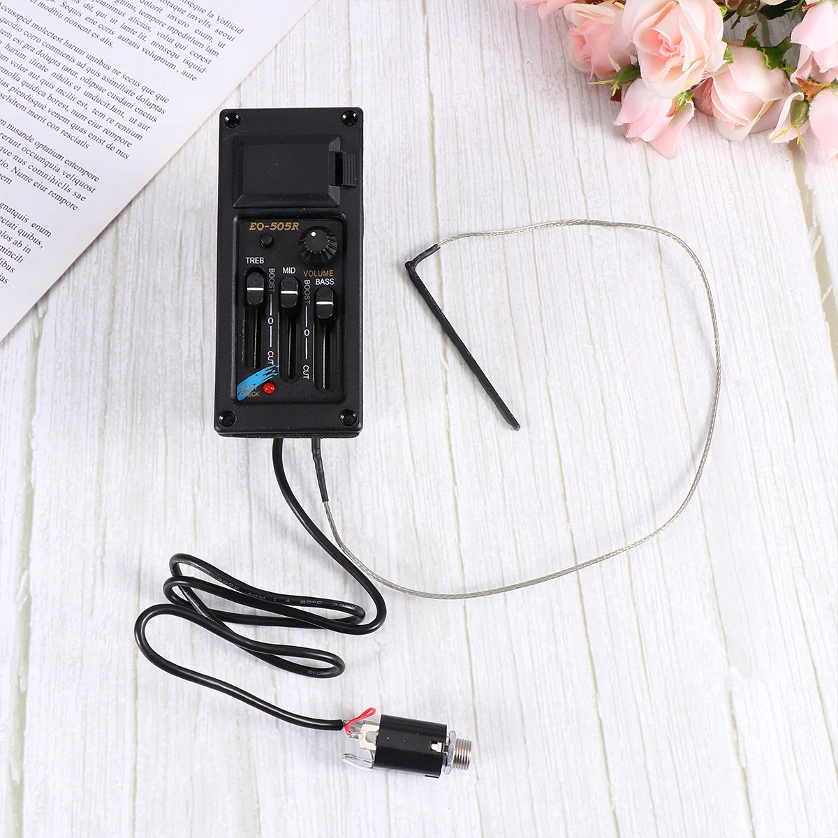 

Pickup Guitar Professional Use EQ Volume Equalizer Preamp Piezo Noise Reduction