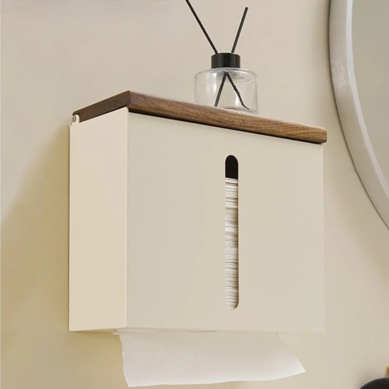 Holz-Toilettenpapierhalter, wandmontiert, perforiert, Papierbox, Toilette, Küche, Badezimmer, Hotel, Aufbewahrungsbox, Zubehör für Badezimmer