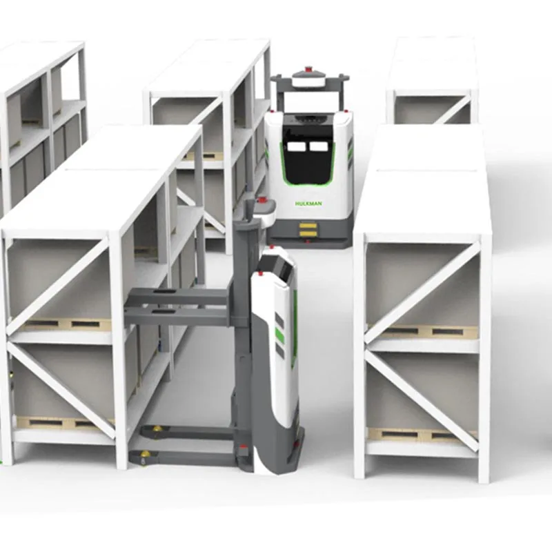 Automated Guided Vehicle Narrow Aisle Electric Stacker Robot Capacity 1400kg for Warehouse Storage and Industrial Loading