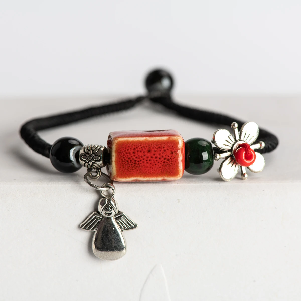DIY Boho Ceramic Bracelets Beading Bangles Boho Ceramic jewelry for women drop shipping #HY365