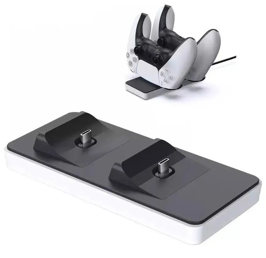 Double Table Charger Base For Control Ps5 - Charging Dock Station