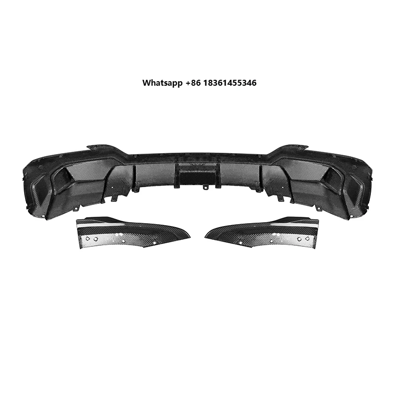 

100% Dry Carbon Fiber Rear Diffuser Lip for G08 BEV LCI IX3 2022+ Electric Car 3 PCS SQ Style Rear Diffuser Body Kit