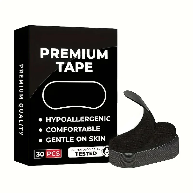 30/90Pcs Anti Snoring Sleep Mouth Tape Best Breathing Nasal Strips Medical Grade Improved Sleeping Snoring Relief
