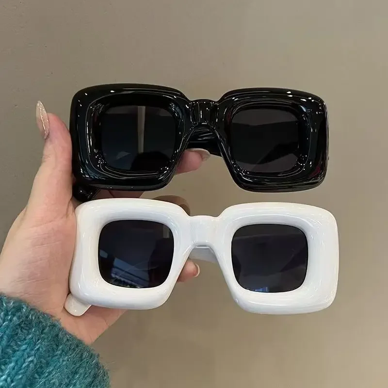 Oversized Frame Square Sunglasses Women Fashion Funny Holiday Party Personality Glasses Outdoor Street Photo Eyewear