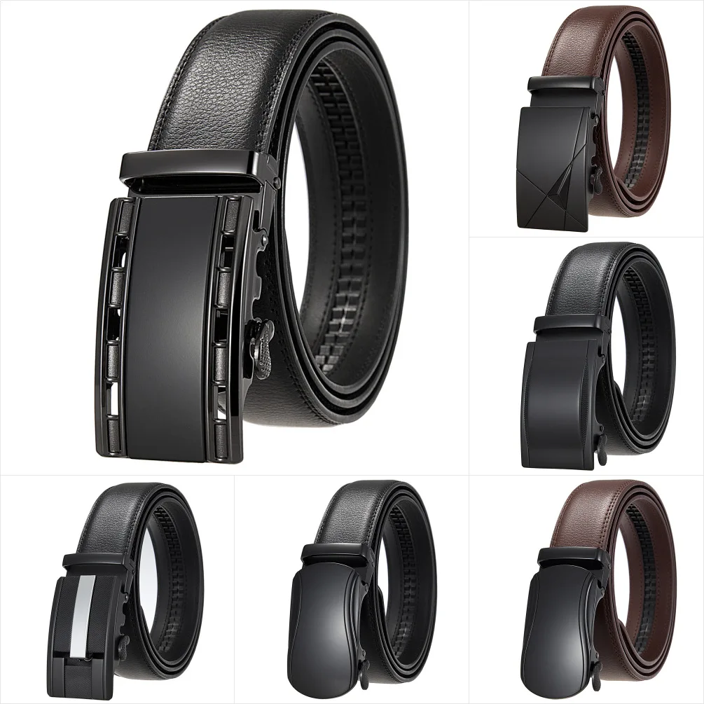 

3.5cm Width Mens Genuine Leather Belt Wholesale Belts For Business Men Casual Waist Belt Acessorios Masculinos Black Coffee