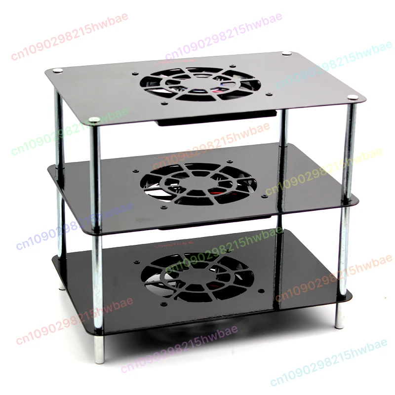 راوتر لاسلكي المبرد مودم بصري واسع النطاق IPTV TV Set Top Box Cooling Fan Rack #6