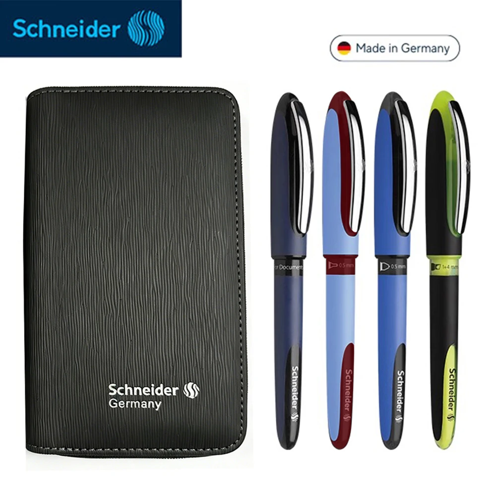 Germany Schneider Gel Pens+Highlighter Pen Set Interstellar Series Direct Liquid Quick Drying Signature Business Office Supplies