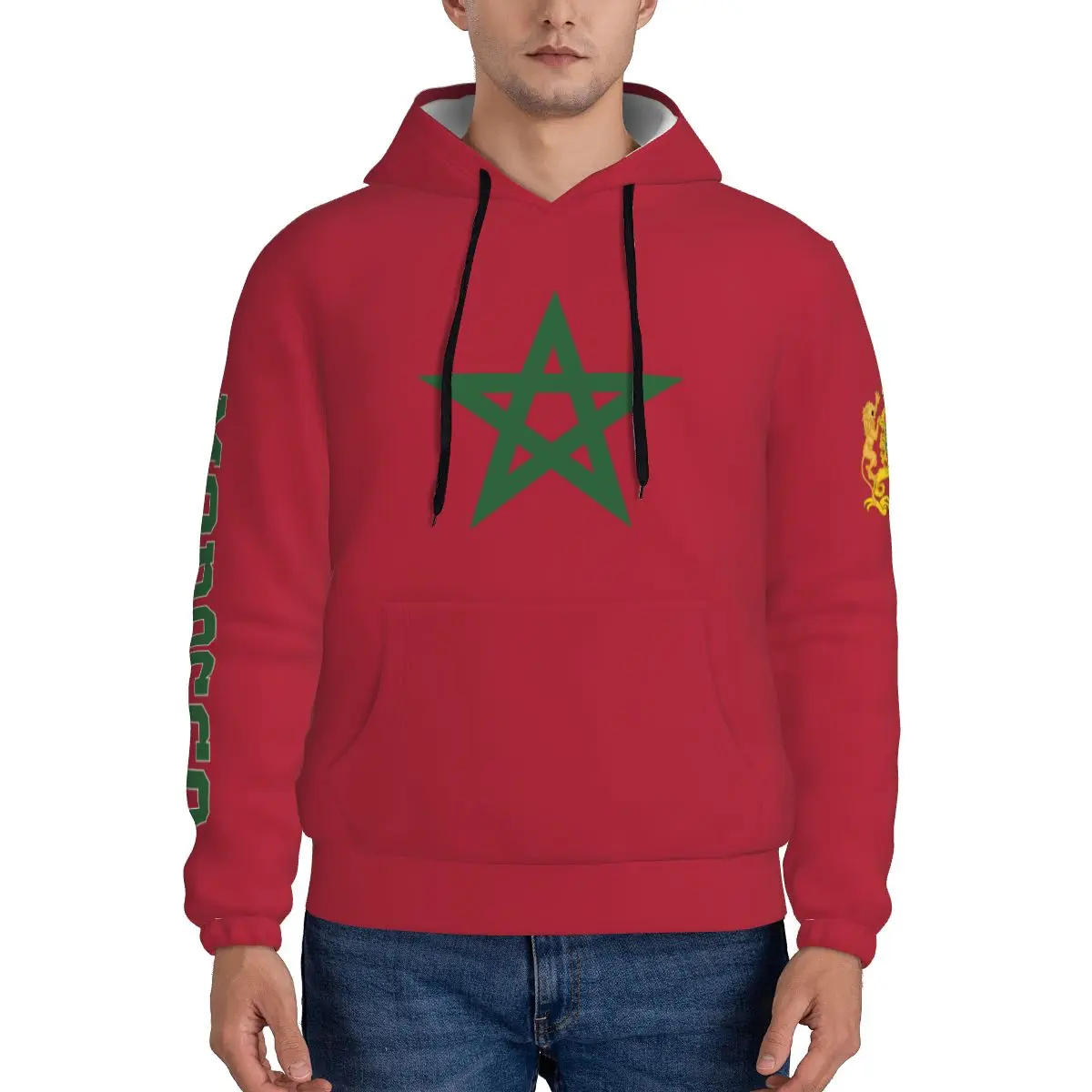 Morocco 3D Country Flag Print Hoodie Custom Name Number Men Sweatshirt Women Hip Hop Streetwear Tracksuit Clothing