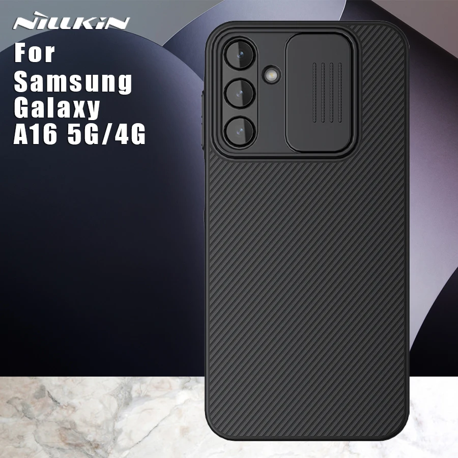 NILLKIN for Samsung Galaxy A16 5G 4G case Slide Lens 360 Camera Protection full CamShield Back cover