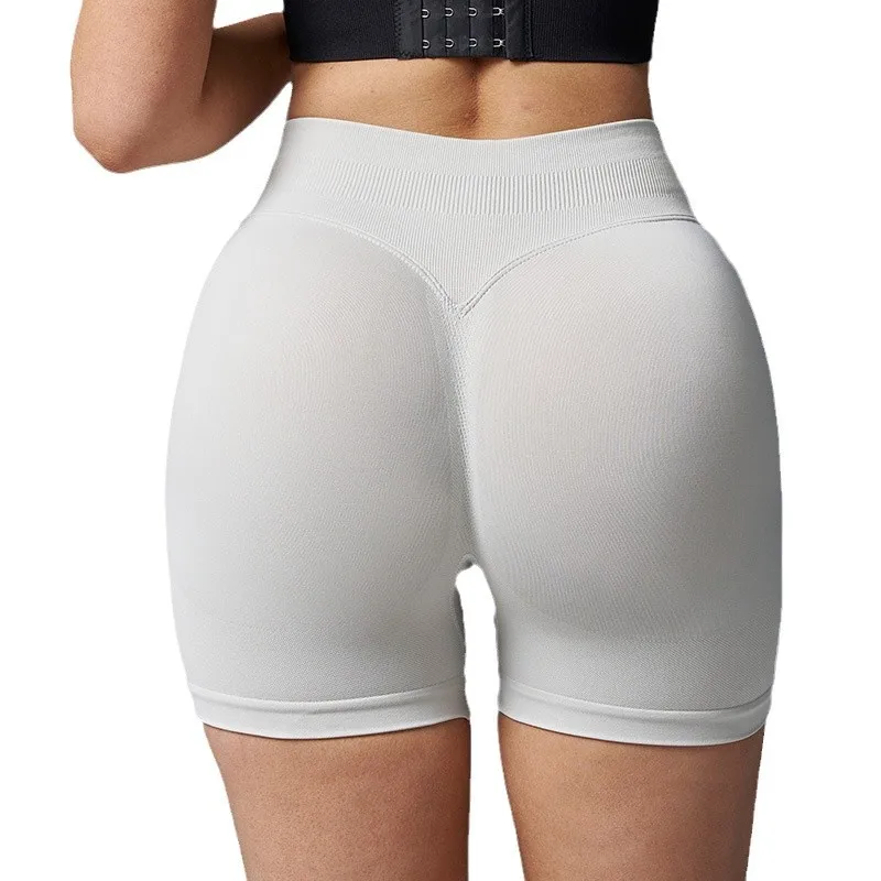 2025 New Breathable Quick-Dry High-Waisted Yoga Shorts for Women, Peach Hip Lift, Tummy Control Fitness Shorts Women Gym