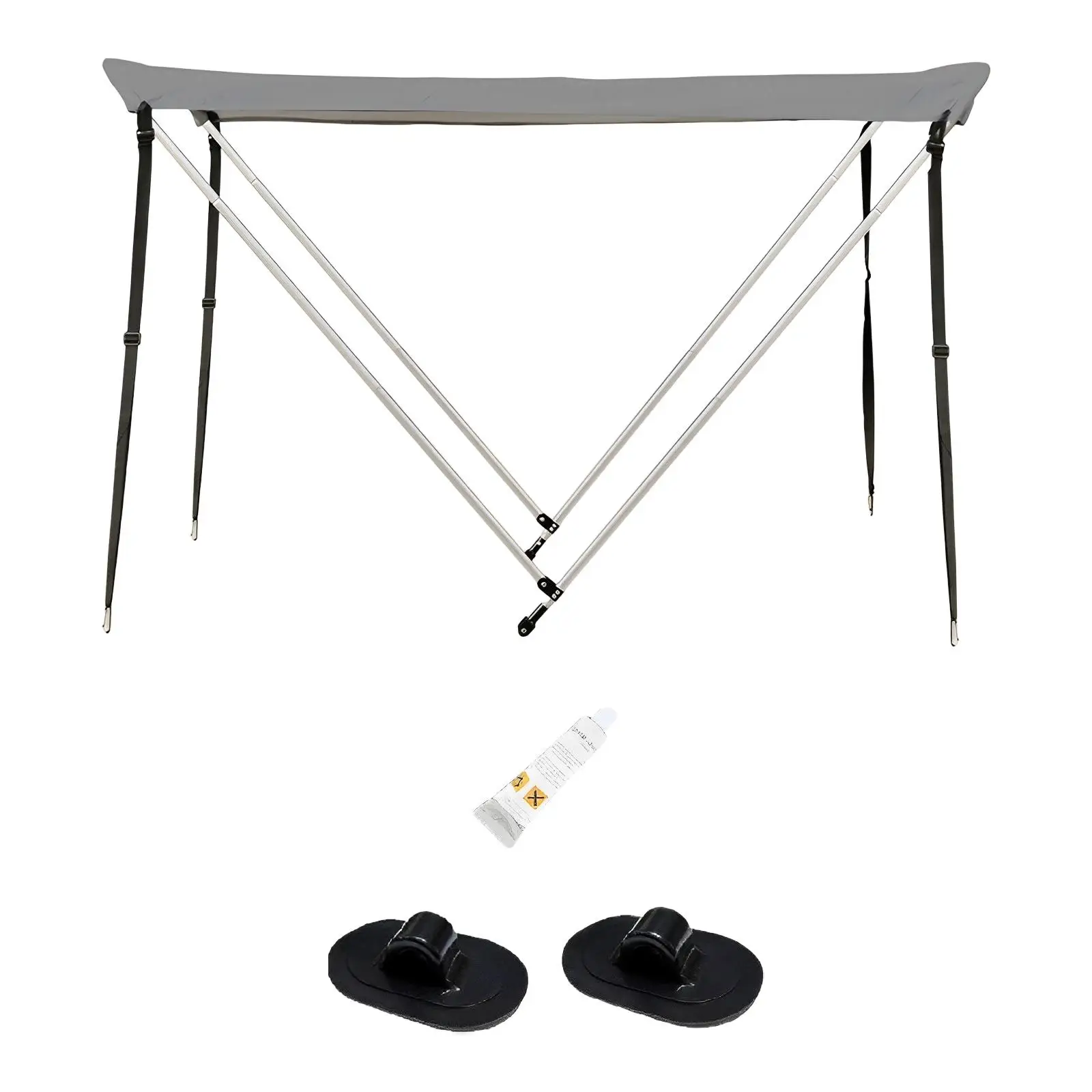 Boat Canopy Sun Protection Heavy Duty Boat Cover Sunshade Shelter Kayak Awning for Ship Sailboat Canoe Dinghy Fishing Boat