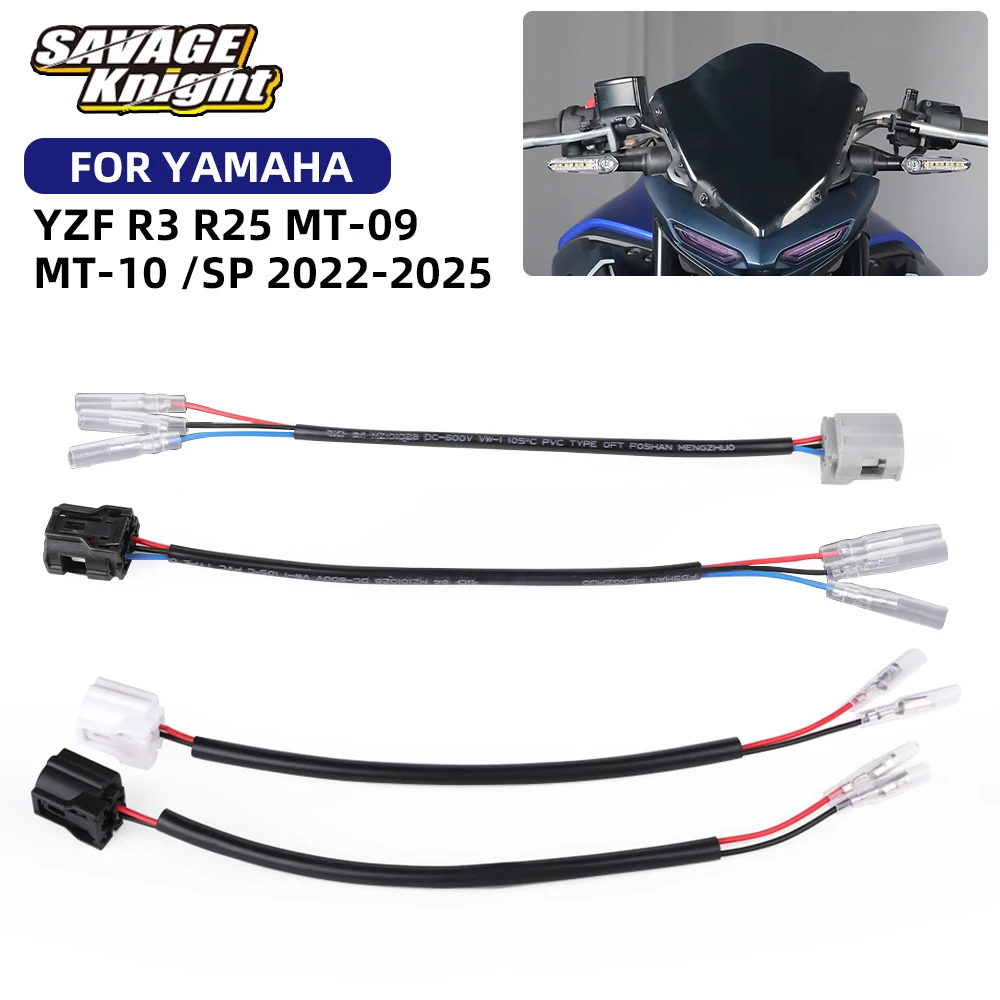 2024 MT-09 Turn Signal Wiring Plug DRL Wire Harness Adapter For YAMAHA MT09 MT10 MT 09 10 SP YZF-R3 YZF-R25 YZF R25 R3 2022-2025