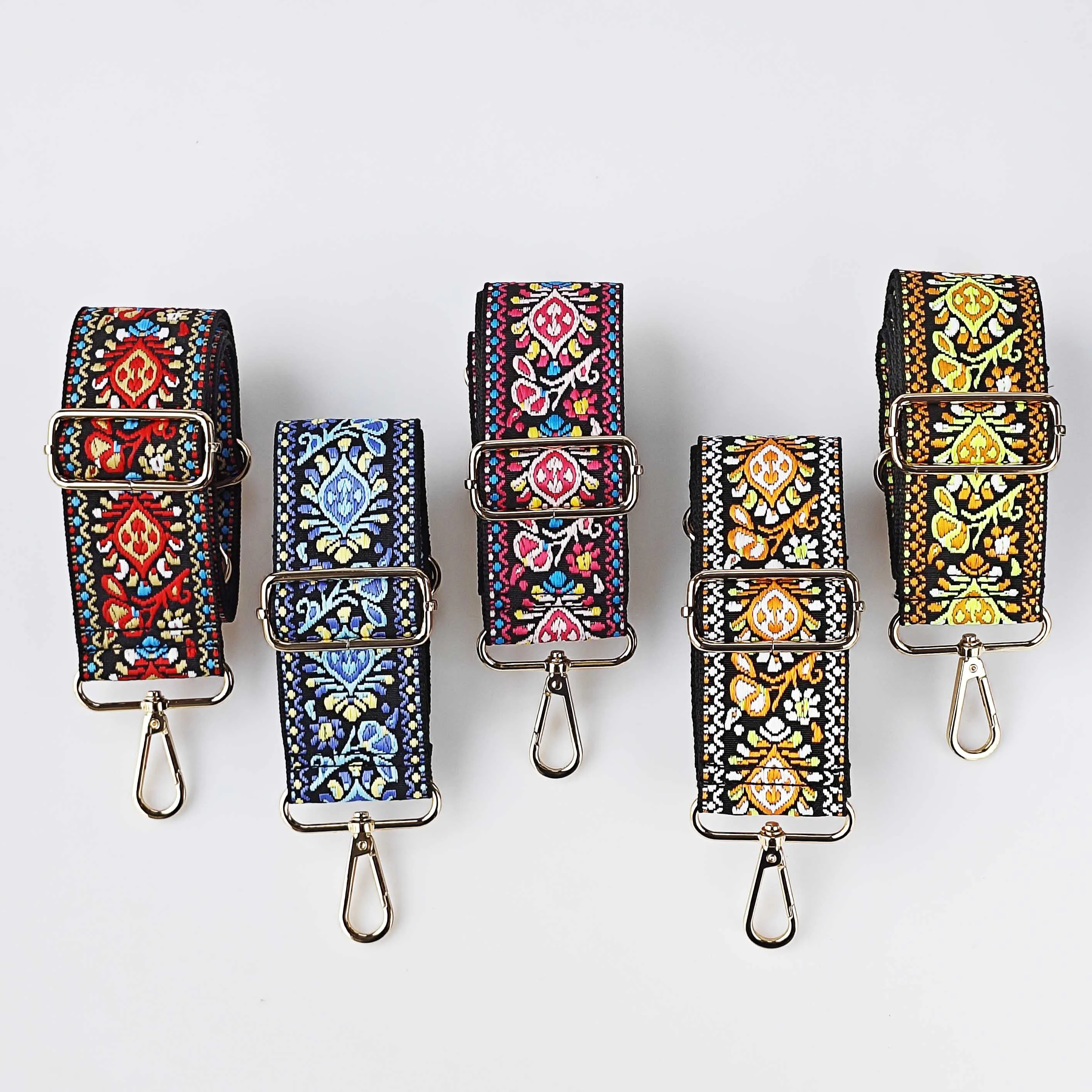 

1 Piece 2.0inch Wide Adjustable Handbag Strap Purse Strap Replacement Crossbody Shoulder Strap Flora Jacquarded Strap