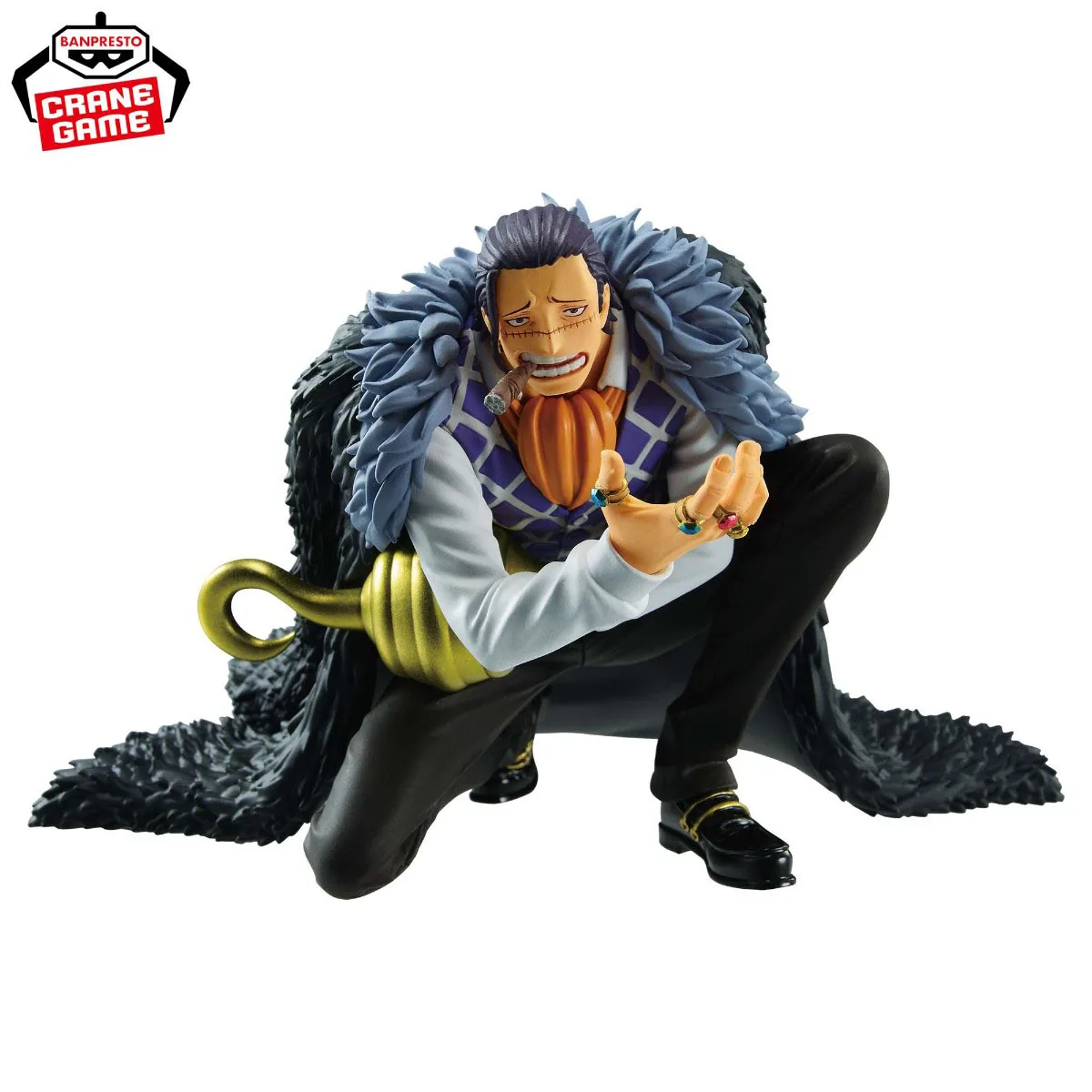 BANPRESTO  BATTLE RECORD COLLECTION ONE PIECE Sir Crocodile, MR·0 Anime Figure Action Figure Model Decoration Collection Series