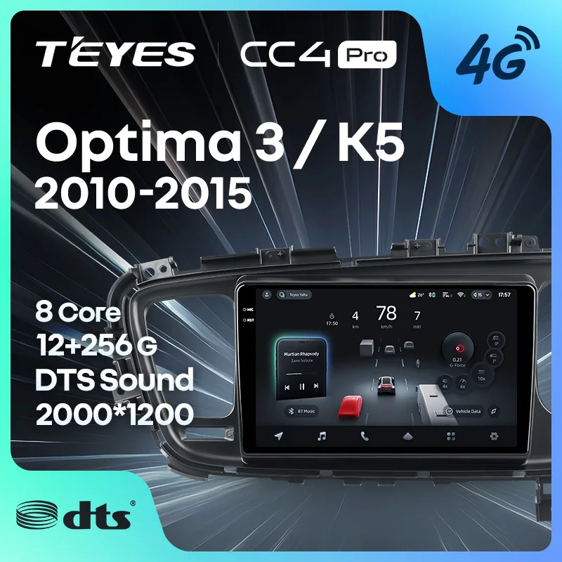 TEYES CC4 PRO For Kia Optima 3 K5 TF 2010 - 2015 Right hand drive CarPlay Radio Stereo Car play Android Auto 2DIN Autoradio