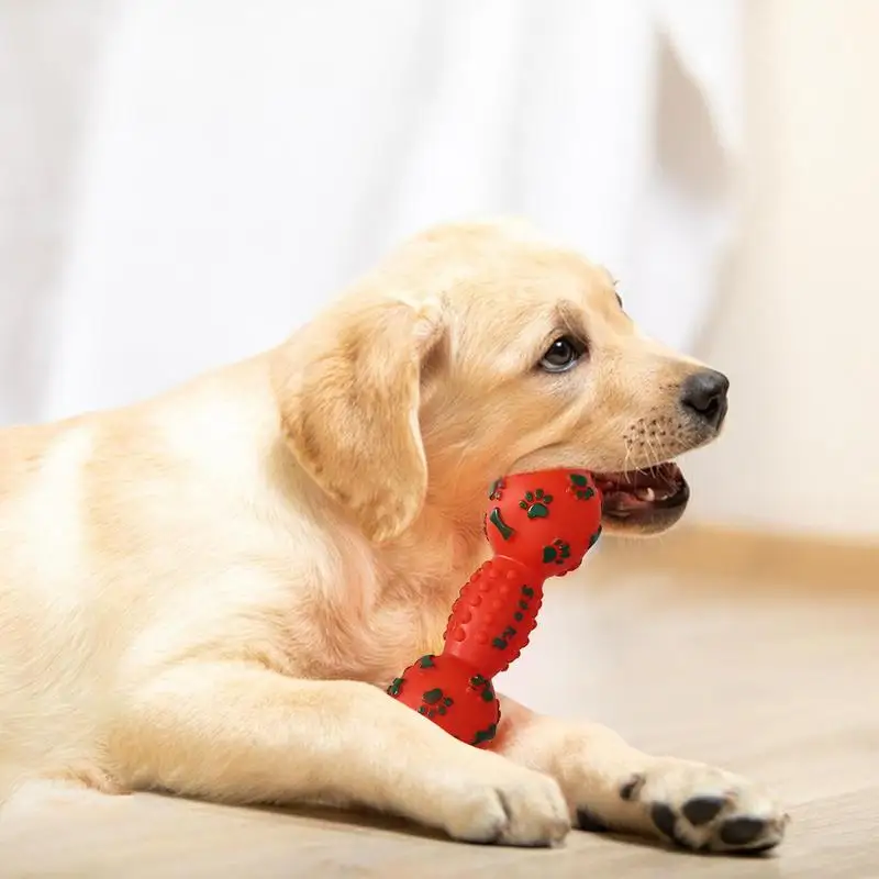 Hund Kau spielzeug Weihnachten Haustier Hund Quietschen Spielzeug Biss resistent Welpen Spielzeug Zähne Reinigung interaktive Hundes pielzeug Weihnachts geschenke für Haustier