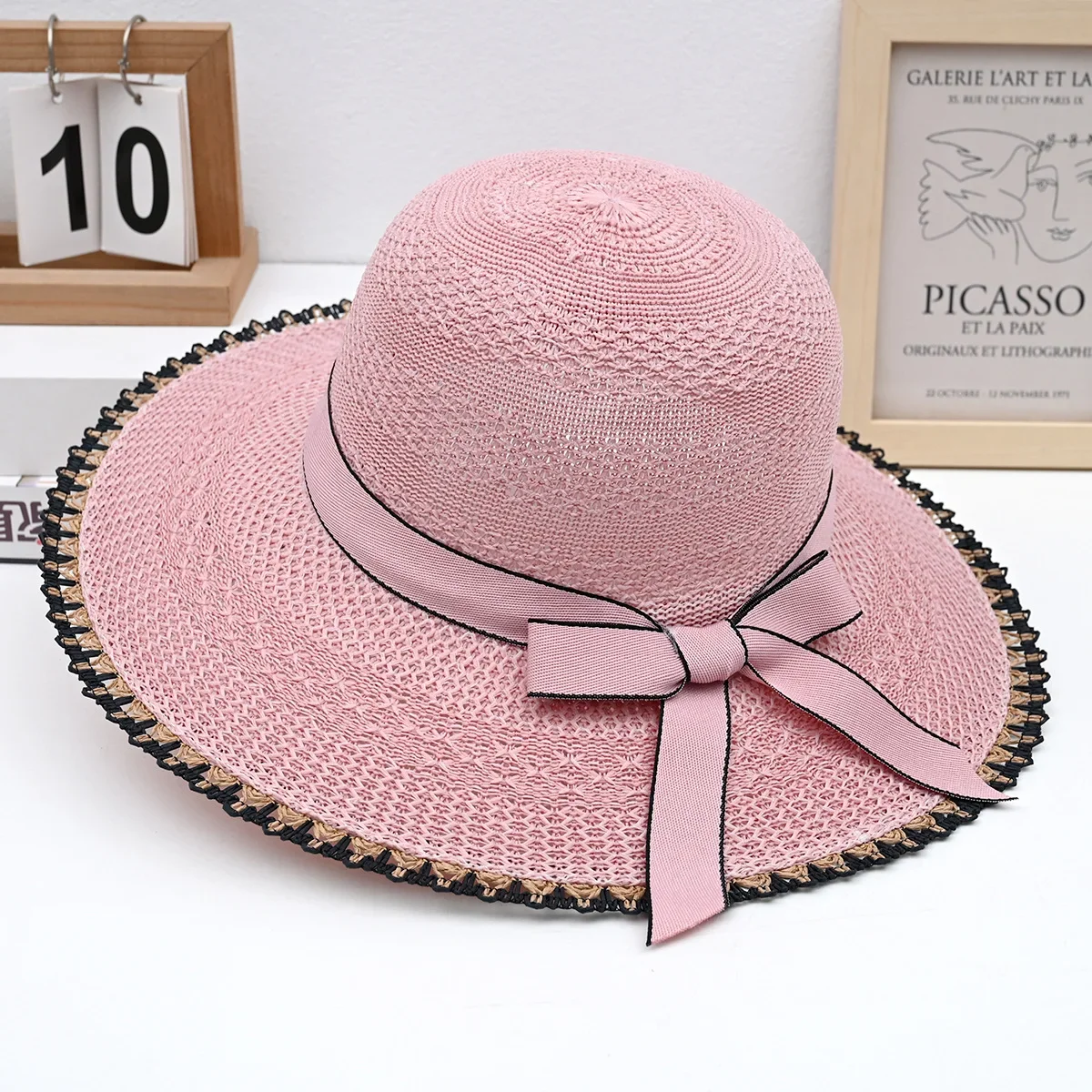 Новое поступление лета, модная женская соломенная шляпа, пляжная шляпа от солнца с защитой от ультрафиолета
