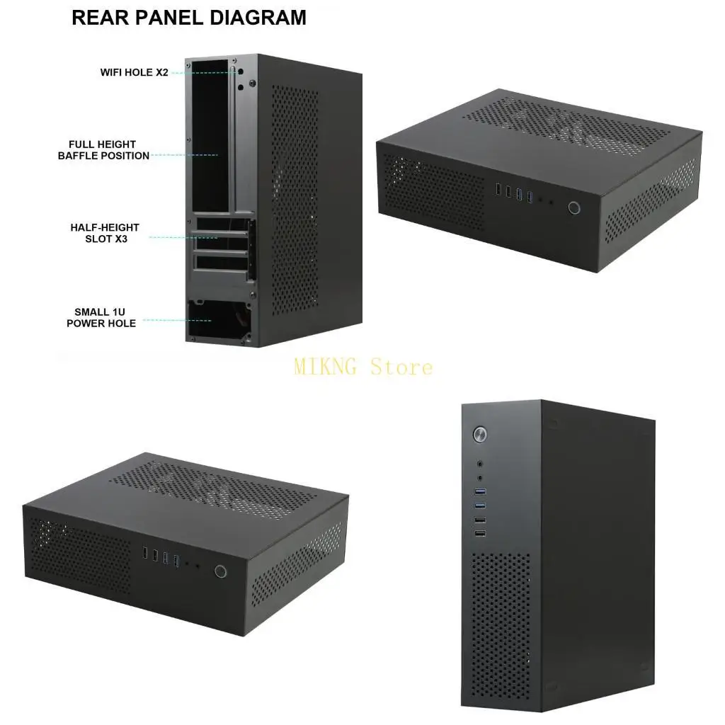 A10 Mini Case Support MATX Mainboard Chassis HTPC with Advanced Cooling best sale