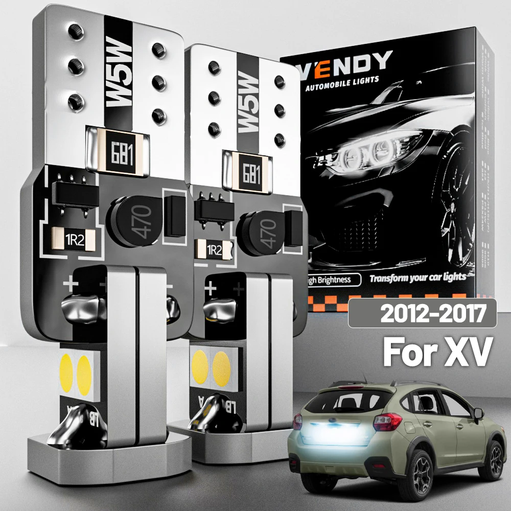 

2 шт. светодиодных фонарей подсветки номерного знака для Subaru XV 2012-2017 2013 2014 2015 2016, аксессуары Canbus