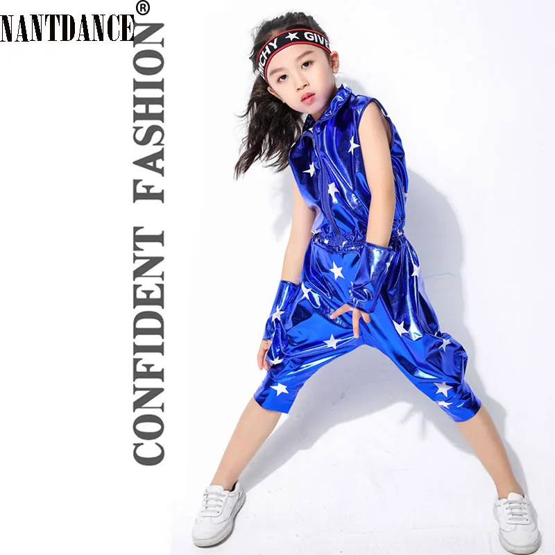 Modern Hip Hop Jazz Dance Suit for Children Performance Dance Wear Boys and Girls Jazz Dance Costumes