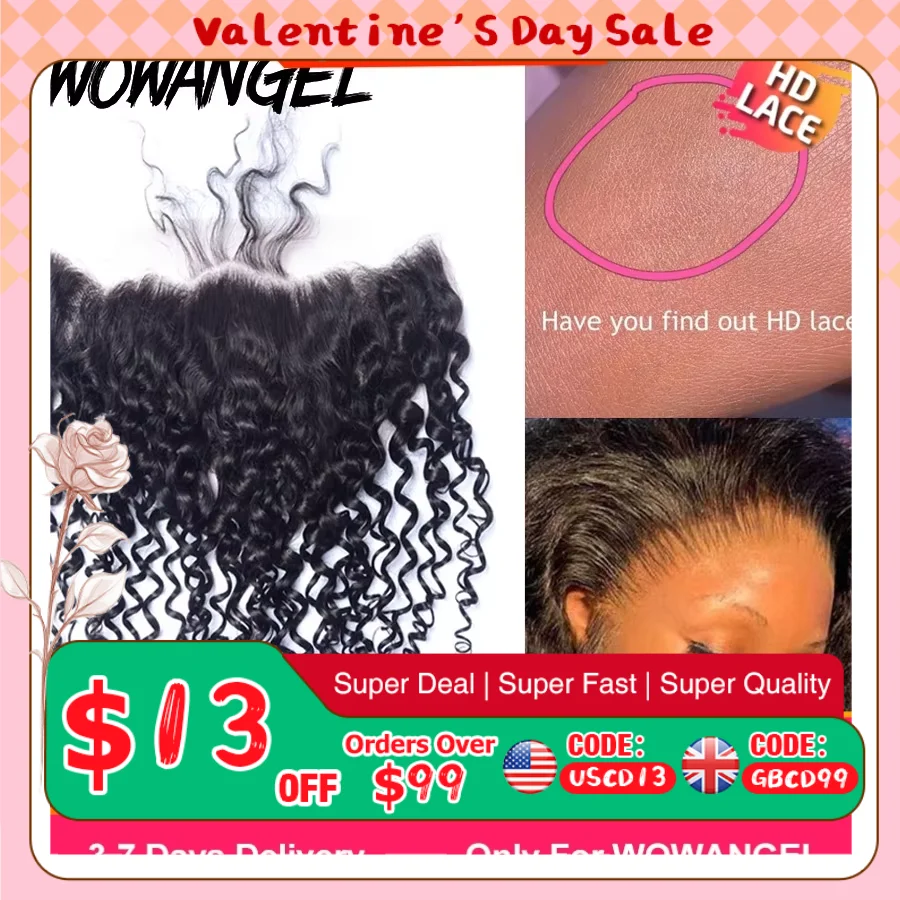 SKINLIKE Real HD Lace Frontal Melt Skins Straight invisible HD Lace Closure Only Deep Wave Kinky Curly Water Wave Human Hair