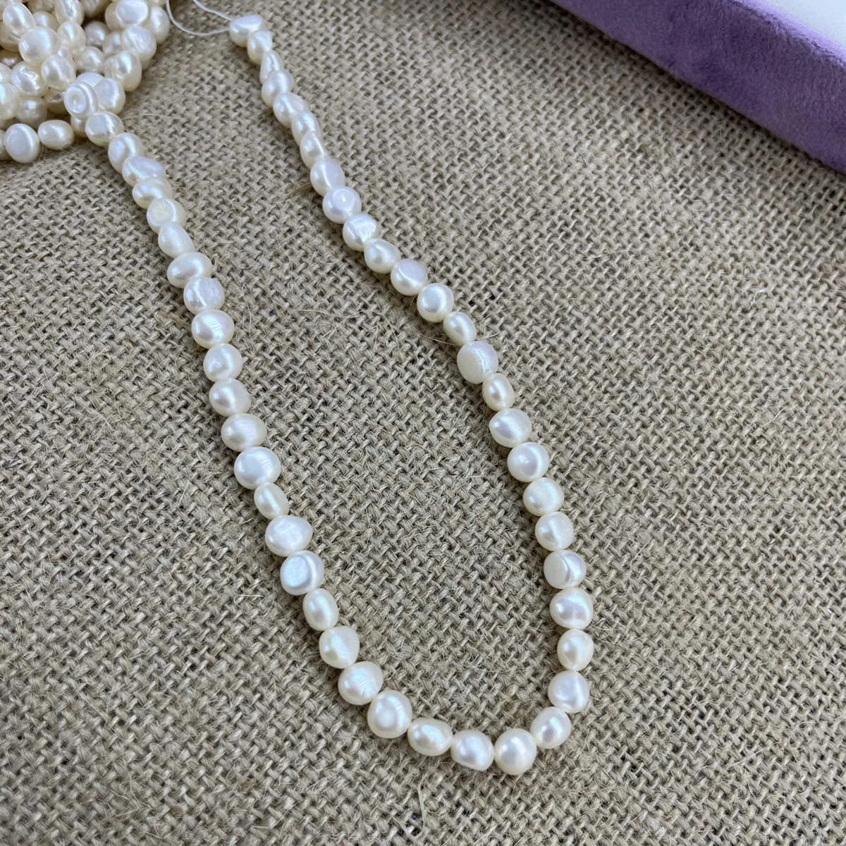 

High-quality 6-7mm Irregularly Shaped Natural Freshwater Pearl Loose Beads for Jewelry Making DIY Necklace Bracelet Accessories
