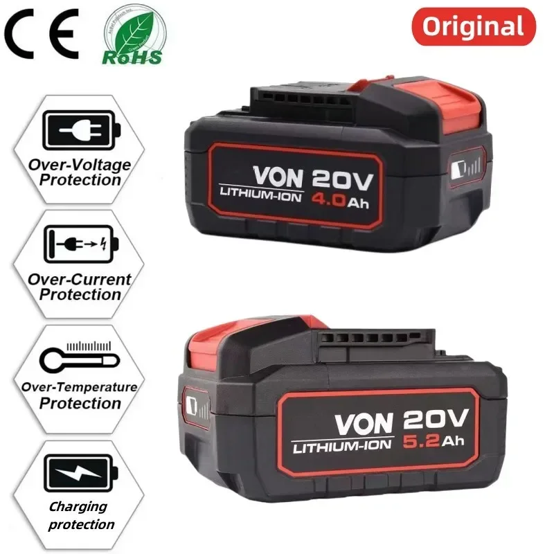 

100%Original 5200mah for DEVON 20V 2903 2906 5268 5282 5283 5298 5339 5378 5401 5419 5733 5833 Power Tools Battery