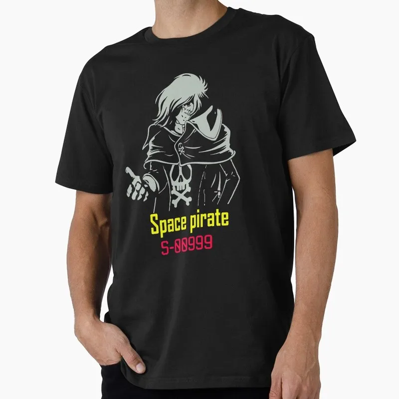 Space pirate Star Blazers Space Battleship T‑Shirt Vintage 70s Sci‑Fi Anime Graphic Tee Unisex Cotton Short Sleeve Fan Gift Tops
