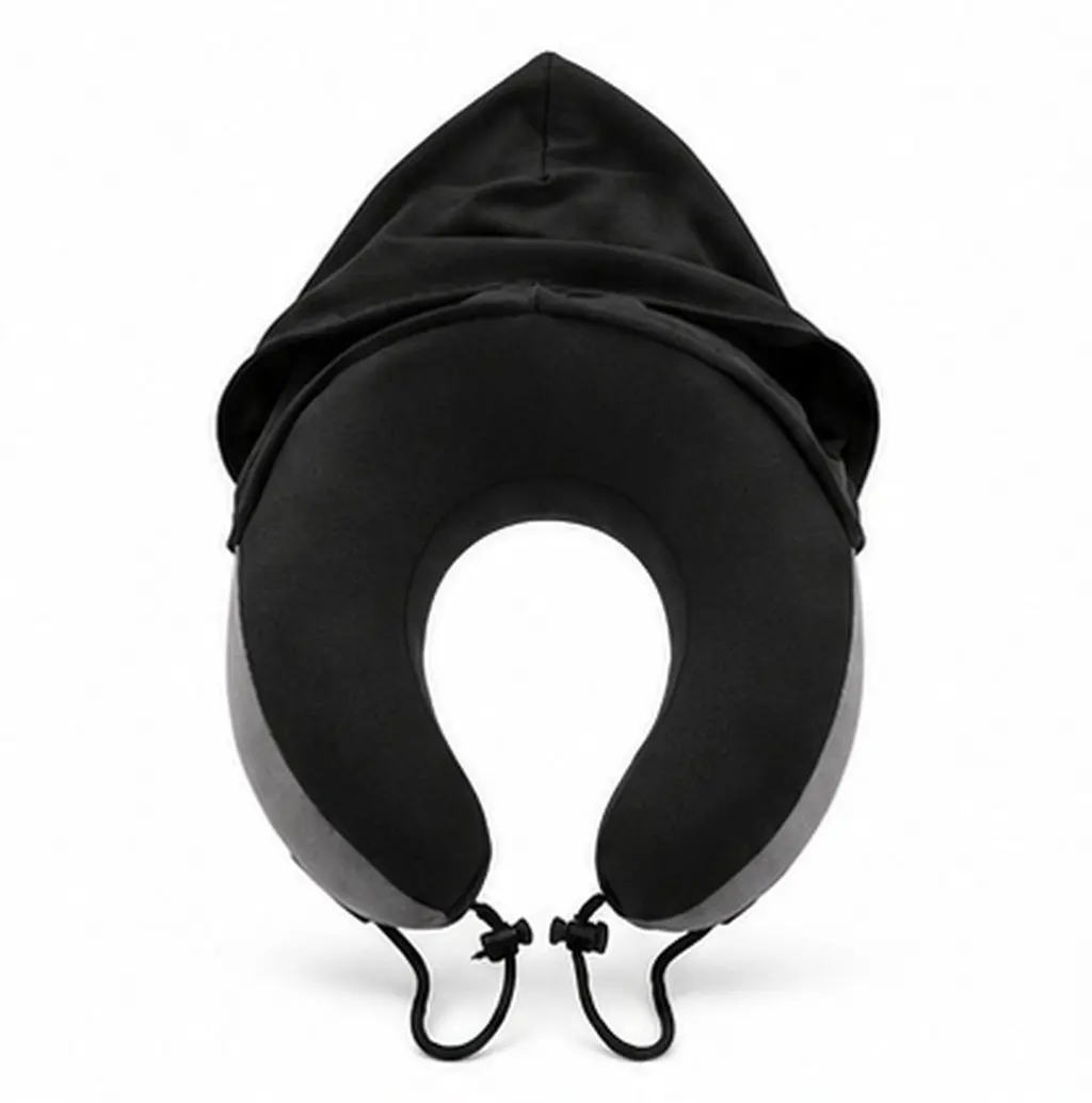 Memory Foam U Shape Neck Pillow Travel Hat Design Adjustable Fit Portable Car Airplane Essentials