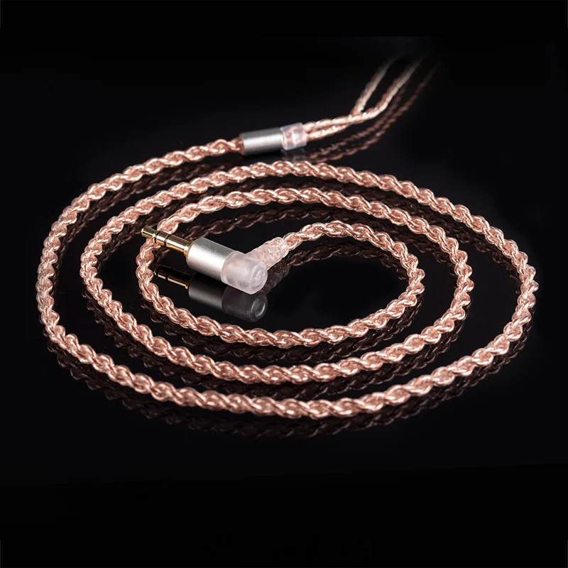 KBEAR 4 Core Copper Upgrade Wired Earphone Cable 2PIN/QDC/MMCX/TFZ Earbuds Connector for KBEAR KZ ZSN PRO Headphone HIFI Headset