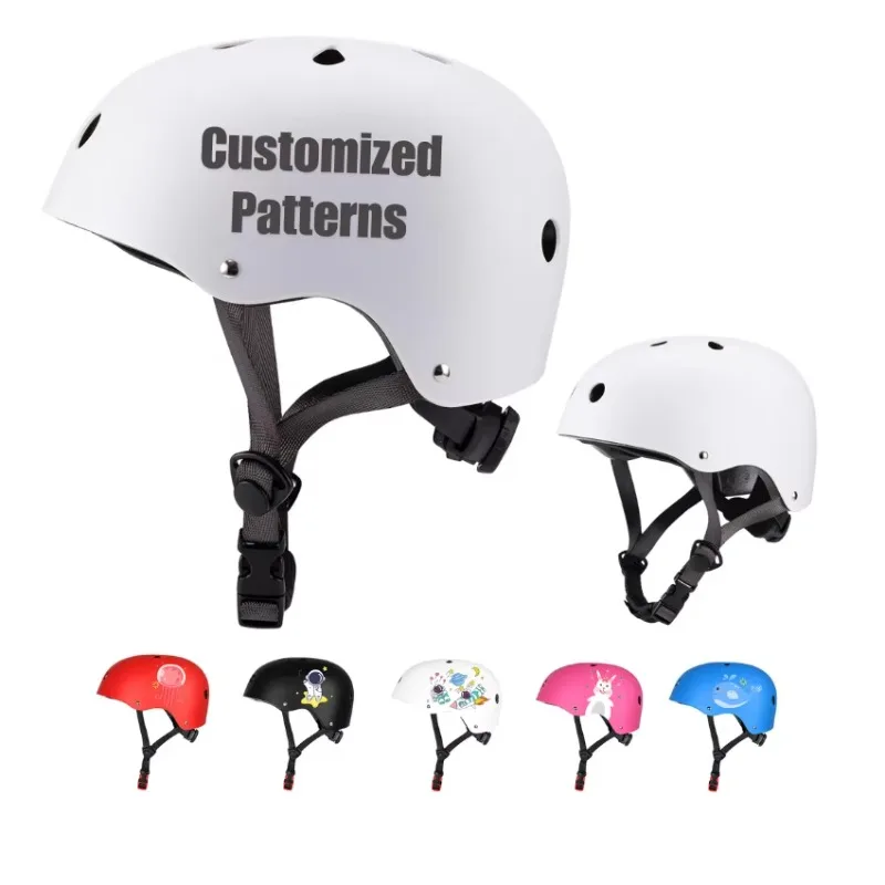 Safety Sports Electric Scooter Bicycle Skateboard Roller Skates Helmet Child Protective Equipment Children Adult Cartoon Pattern