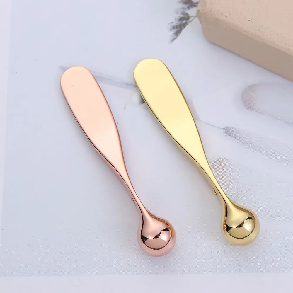 Anti Wrinkle Eye Cream Spoon Applicator Tool Mixing Spatulas Metal Face Mask Spoon Sticks Eye Cream Massage Sticks Beauty Scoop