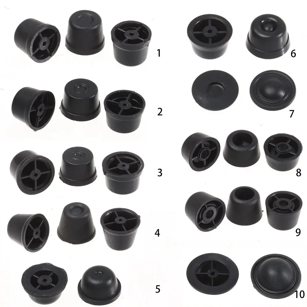 10pcs Black Bag Accessories DIY Craft Bag Replacement Suitcase Stand Feet Luggage Feet Pads Plastic Stud