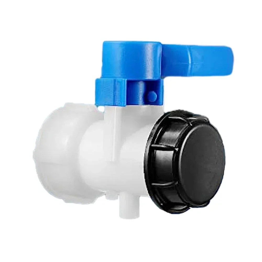 Valvola di uscita IBC a lunga durata con tubo di prolunga, ideale per controllare perdite di liquidi in contenitori e serbatoi di plastica