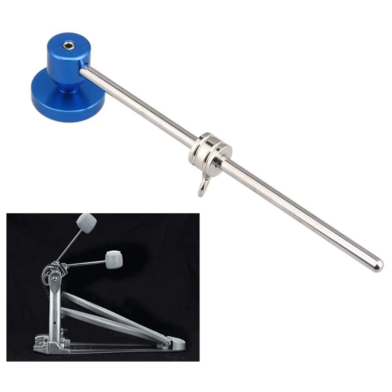 2X Blue Aluminum Alloy Bass Drum Beater Kick Drum Foot Pedal Beater Replacement Parts