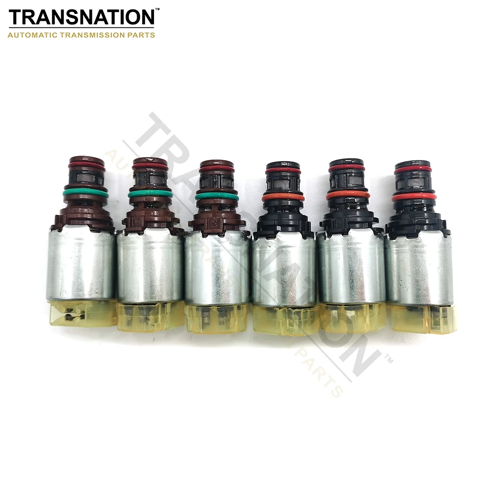 6F35E Auto Transmission Solenoid Valve 6 pcs/set For FORD MAZDA MERCURY Car Accessories Transnation Parts