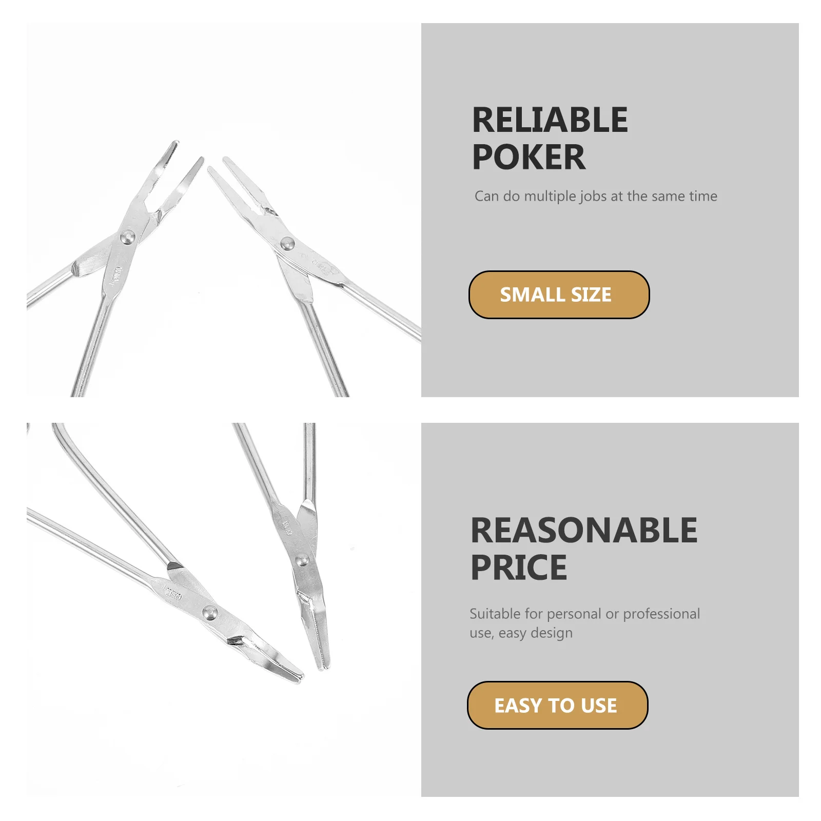 

4Pcs Pet Cupping Forceps Stainless Steel Hemostatic Tweezers Durable Non-Rust Epilating Grooming Pliers Home Use