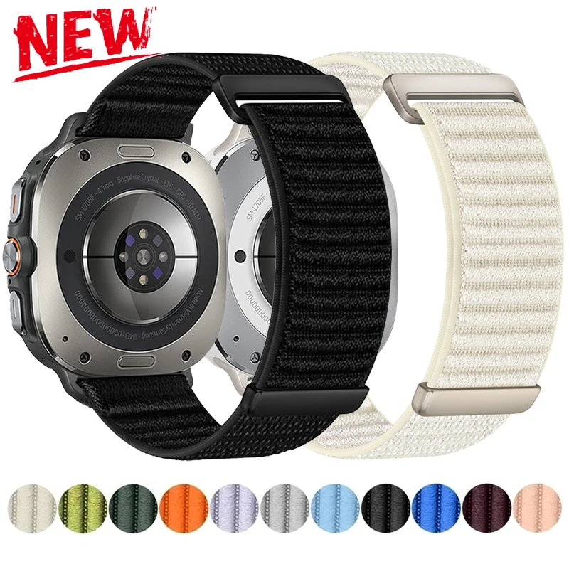 Nylon Loop Sport Strap for Samsung Galaxy Watch Ultra 47mm 2025 Replacement Bracelet for Galaxy Ultra 47mm Wristband Accessories