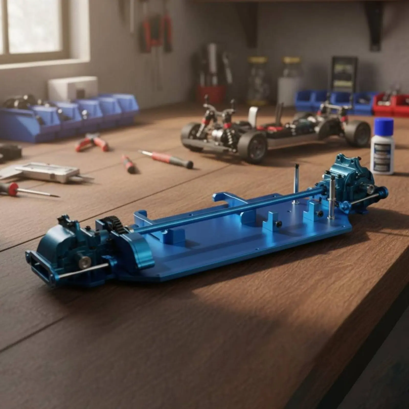 

Комплект трансмиссии для радиоуправляемых моделей автомобилей в масштабе 1/12: высокопроизводительный металлический шасси, точная механическая обработка, адаптивный дизайн, деталь для хобби-моделей