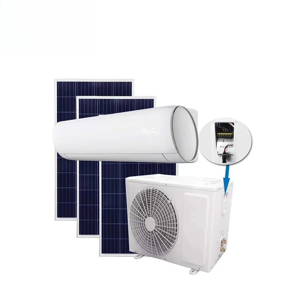 مكيف هواء Moyu ضاغط عالي الجودة 100% يعمل بالطاقة الشمسية وحدة تيار متردد صغيرة من النوع المنفصل 18000 24000 36000 Btu
