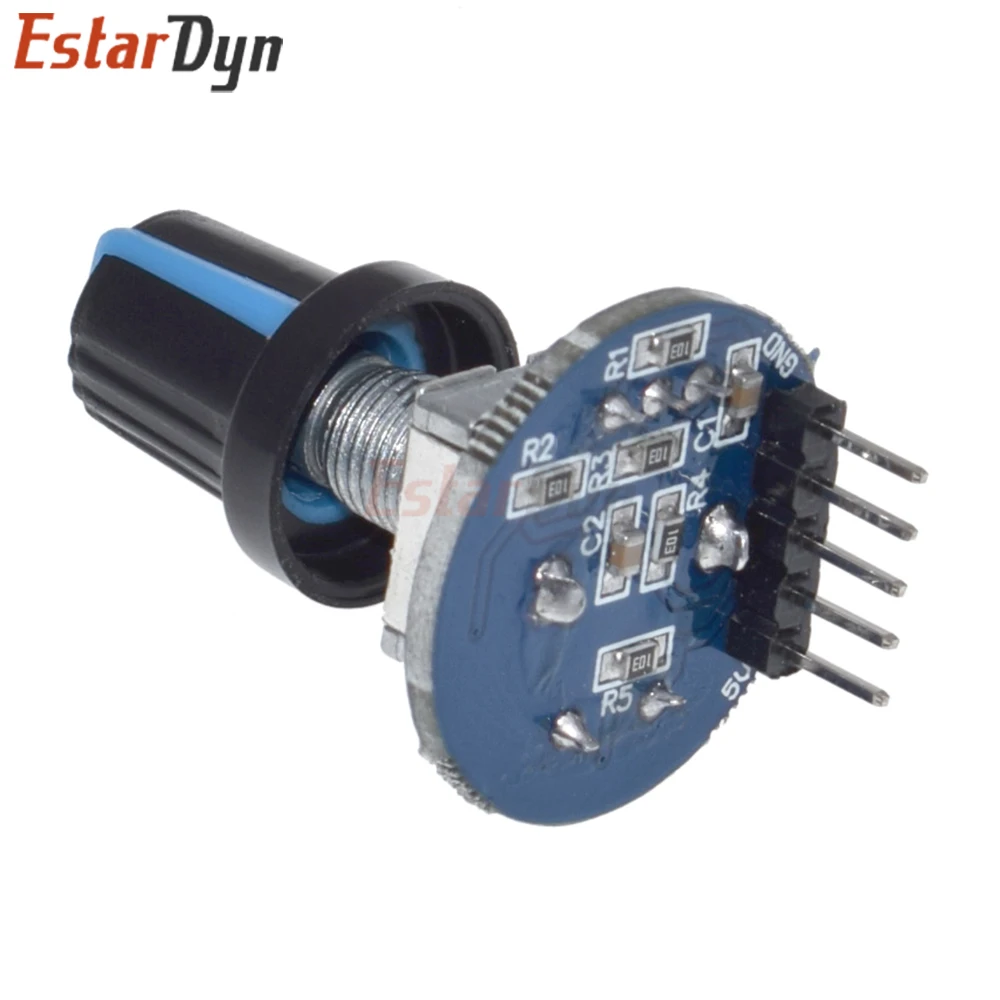Estardyn Rotary Encoder Module Brick Sensor Development Round Audio Rotating Potentiometer Knob Cap EC11