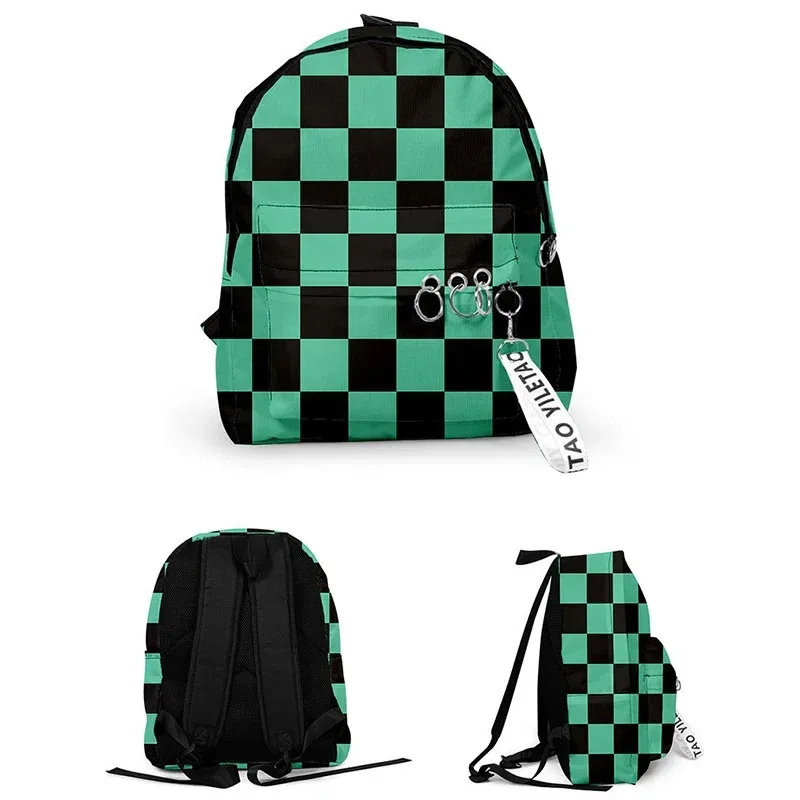 vivi 2025 Backpack Demon Slayer: Kimetsu no Yaiba Canvas Tomioka Giyuu School Bags Girls Travel bag Mochila Feminina Noteboo view 3